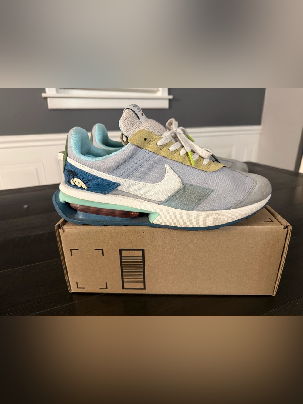 Nike Kids' Low-Top Sneakers in Pastel Blue, Mint & White
